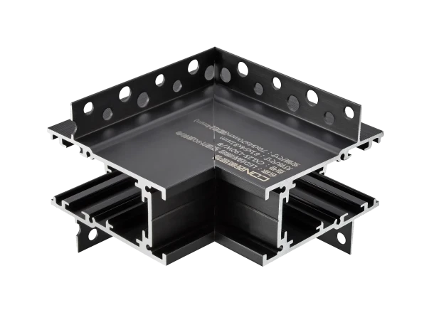 Врезной безрамочный наружный  прямоугольный модуль CXL25-L90WB матовый черный для магнитных треков серии ML2.0S