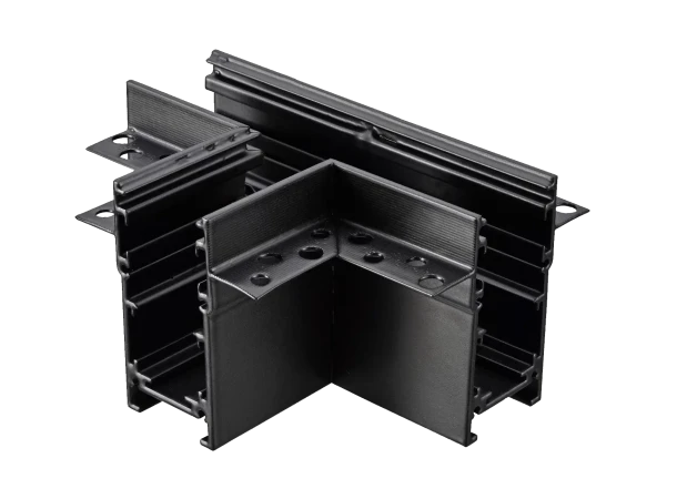 Врезной безрамочный Т-образный модуль CXL25-T90B матовый черный для магнитных треков серии ML2.0S