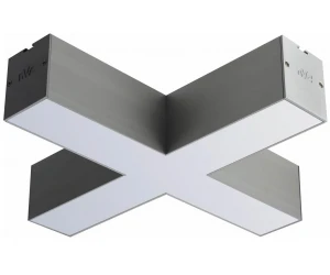 Підвісний Х-подібний модуль NVC NLILED495XM W80 для з'єднання 4-х ліній світильників серії NLILED495AM в алюмінієвому профілі 80х68 мм 15W 4000K 1225Lm Підвісний Х-подібний модуль NVC NLILED495XM W80 для з'єднання 4-х ліній світильників серії NLILED495AM в алюмінієвому профілі 80х68 мм 15W 4000K 1225Lm