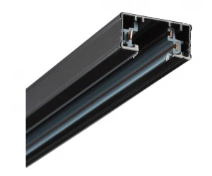 Шина для підвісу і монтажу трекових світильників NVC T3 2M з адаптером та заглушкою Колір чорний Шина для підвісу і монтажу трекових світильників NVC T3 2M з адаптером та заглушкою Колір чорний