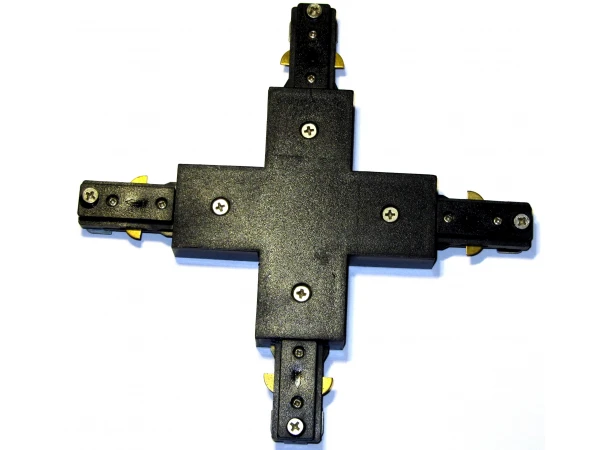 Переходник крестовина для монтажа трековых светильников NVC T3 XJ Цвет черный Переходник крестовина для монтажа трековых светильников NVC T3 XJ Цвет черный