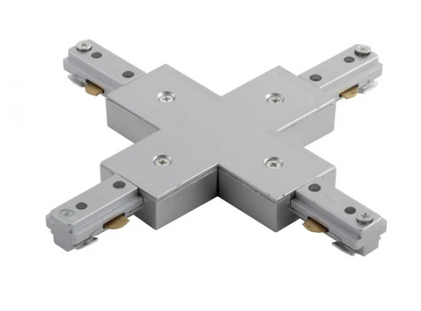 Перехідник хрестовина для монтажу трекових світильників NVC T3 XJ Колір білий